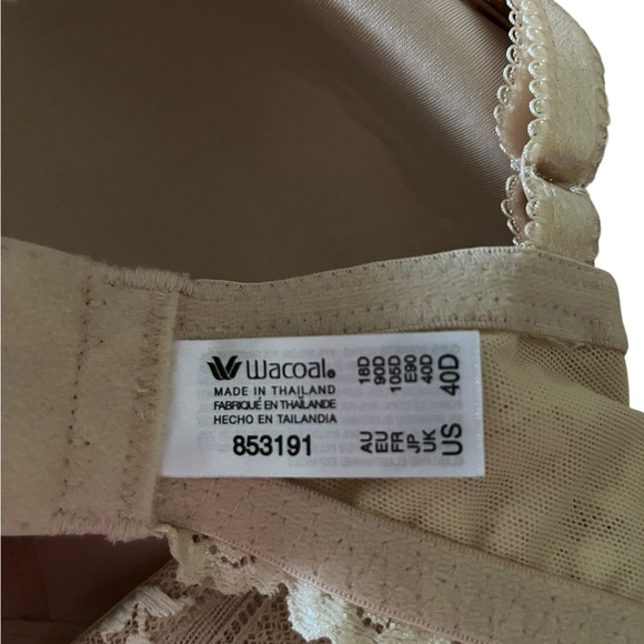 WACOAL Sand/Ivory Embrace Lace T Shirt Bra - Picture 3 of 3